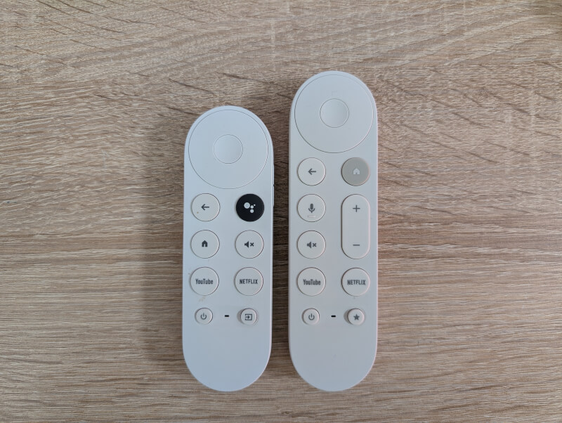 Google TV Streamer 4K comparison of remote.jpg